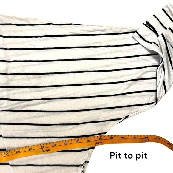 We the Free Can’t Fool Me Stripped Soft Oversized Stretch Collar Jersey Top - Picture 8 of 16